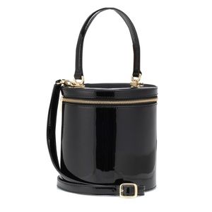 NWT STAUD Vitti glossy patent leather bucket bag